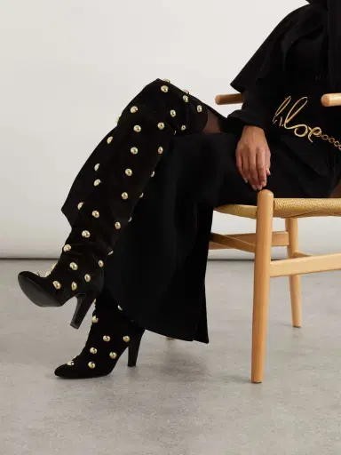 Chloé Studded Suede Over-the-knee Boots | Thumbnail 2 Chloé Studded Suede Over-the-knee Boots | Thumbnail 2