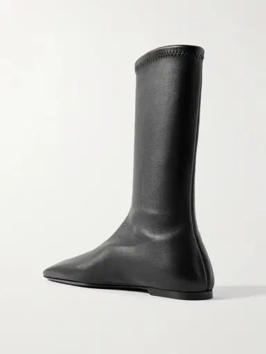 TOTEME The Sock Leather Ankle Boots | Thumbnail 3 TOTEME The Sock Leather Ankle Boots | Thumbnail 3