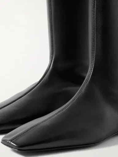 TOTEME The Sock Leather Ankle Boots | Thumbnail 4 TOTEME The Sock Leather Ankle Boots | Thumbnail 4