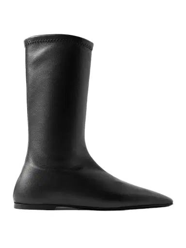 TOTEME The Sock Leather Ankle Boots | Thumbnail 1 TOTEME The Sock Leather Ankle Boots | Thumbnail 1