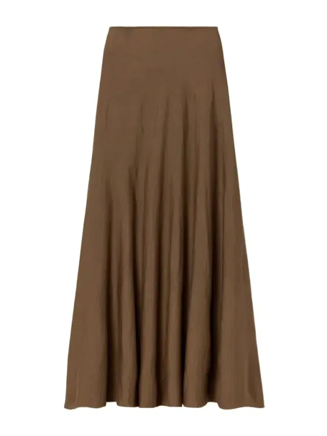 Mayu Wool-blend Midi Skirt