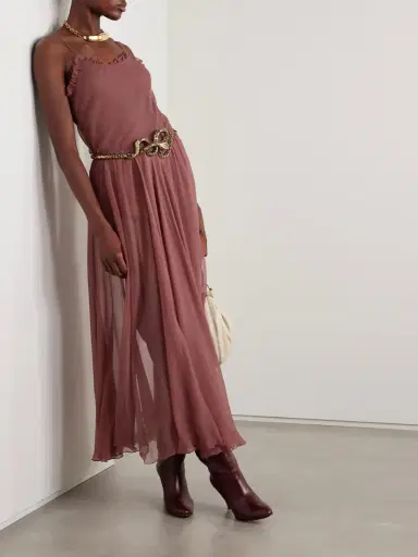 Chloé Ruffled Silk-crepon Camisole | Thumbnail 2 Chloé Ruffled Silk-crepon Camisole | Thumbnail 2