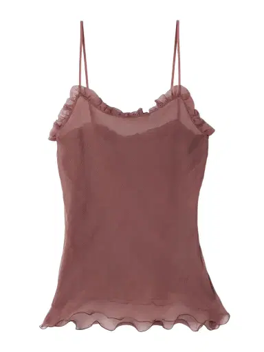 Chloé Ruffled Silk-crepon Camisole | Thumbnail 1 Chloé Ruffled Silk-crepon Camisole | Thumbnail 1