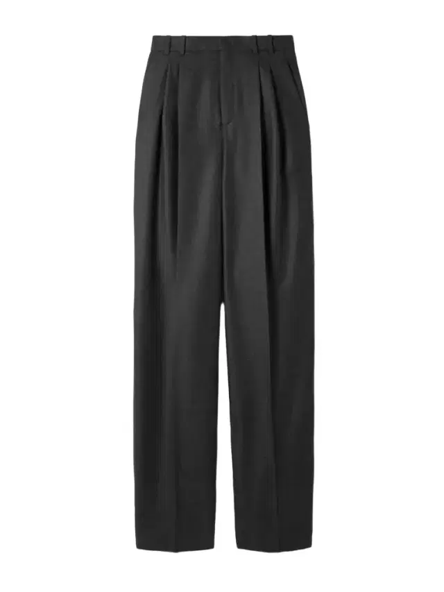 Pleated Cashmere-twill Wide-leg Pants