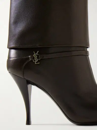 Saint Laurent Niki Embellished Leather Ankle Boots | Thumbnail 4 Saint Laurent Niki Embellished Leather Ankle Boots | Thumbnail 4