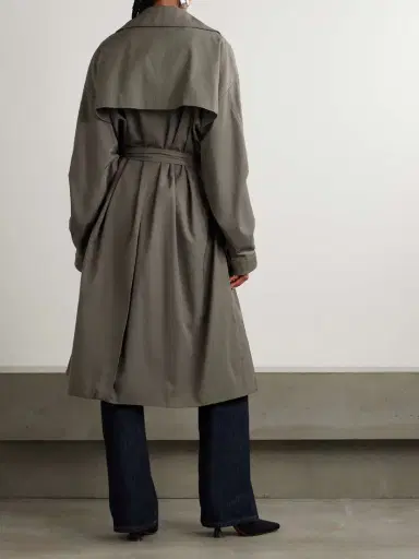 The Frankie Shop Mavis Twill Trench Coat | Thumbnail 4 The Frankie Shop Mavis Twill Trench Coat | Thumbnail 4