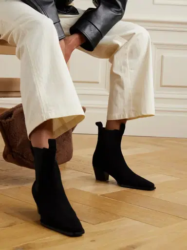 TOTEME The City Suede Chelsea Boots | Thumbnail 2 TOTEME The City Suede Chelsea Boots | Thumbnail 2