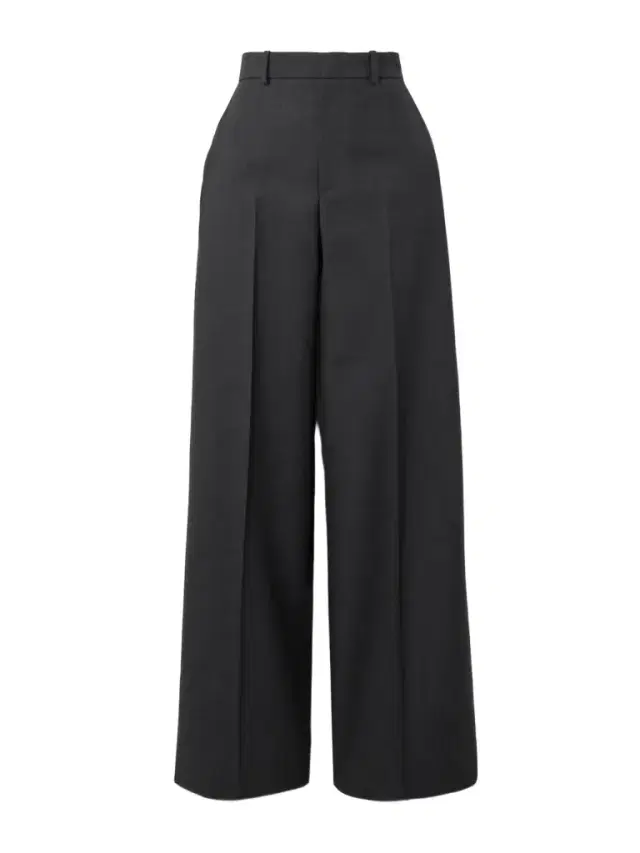 Pleated Wide-leg Wool Trousers