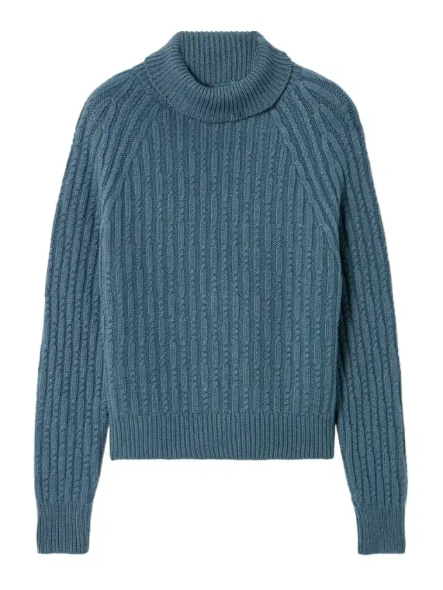 Annabel Cable-knit Cashmere Turtleneck Sweater Annabel Cable-knit Cashmere Turtleneck Sweater
