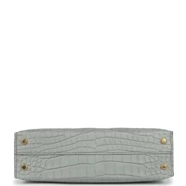 HERMÈS Hermes Kelly Sellier 20 Gris Ciment Matte Alligator Gold Hardware | Thumbnail 6 HERMÈS Hermes Kelly Sellier 20 Gris Ciment Matte Alligator Gold Hardware | Thumbnail 6