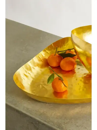 Tom Dixon Bash Hammered-brass Tray | Thumbnail 2 Tom Dixon Bash Hammered-brass Tray | Thumbnail 2