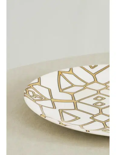 NIMEROLOGY Here Comes The Sun 31cm Gold-plated Bone China Charger Plate | Thumbnail 4 NIMEROLOGY Here Comes The Sun 31cm Gold-plated Bone China Charger Plate | Thumbnail 4