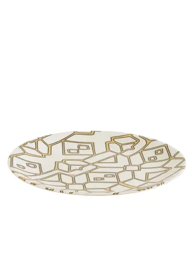 NIMEROLOGY Here Comes The Sun 31cm Gold-plated Bone China Charger Plate | Thumbnail 1 NIMEROLOGY Here Comes The Sun 31cm Gold-plated Bone China Charger Plate | Thumbnail 1