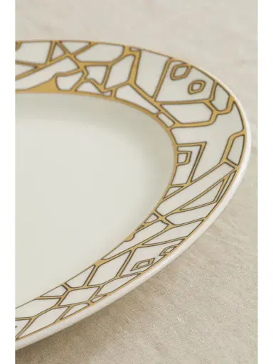NIMEROLOGY Here Comes The Sun 40cm Gold-plated Bone China Platter | Thumbnail 4 NIMEROLOGY Here Comes The Sun 40cm Gold-plated Bone China Platter | Thumbnail 4