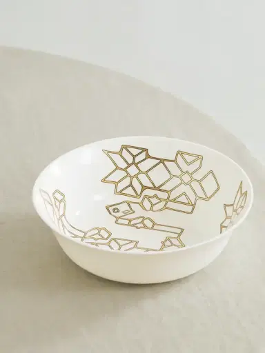 NIMEROLOGY Here Comes The Sun 26mm Gold-plated Bone China Bowl | Thumbnail 1 NIMEROLOGY Here Comes The Sun 26mm Gold-plated Bone China Bowl | Thumbnail 1