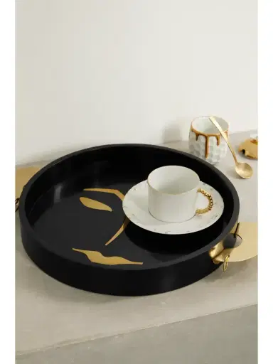 L'Objet + Kelly Behun Henri Resin And Brass Tray | Thumbnail 2 L'Objet + Kelly Behun Henri Resin And Brass Tray | Thumbnail 2