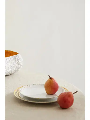 L'Objet + Haas Brothers Mojave 22cm Gold-plated Porcelain Dessert Plate | Thumbnail 2 L'Objet + Haas Brothers Mojave 22cm Gold-plated Porcelain Dessert Plate | Thumbnail 2