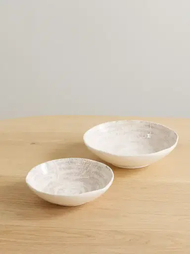 Brunello Cucinelli Set Of Two Glazed Ceramic Bowls | Thumbnail 1 Brunello Cucinelli Set Of Two Glazed Ceramic Bowls | Thumbnail 1