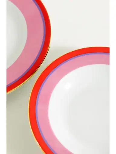 La DoubleJ Gold-plated Porcelain Soup And Dinner Plate Set | Thumbnail 4 La DoubleJ Gold-plated Porcelain Soup And Dinner Plate Set | Thumbnail 4