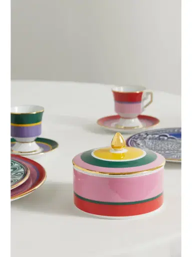 La DoubleJ Gold-plated Porcelain Jar | Thumbnail 2 La DoubleJ Gold-plated Porcelain Jar | Thumbnail 2