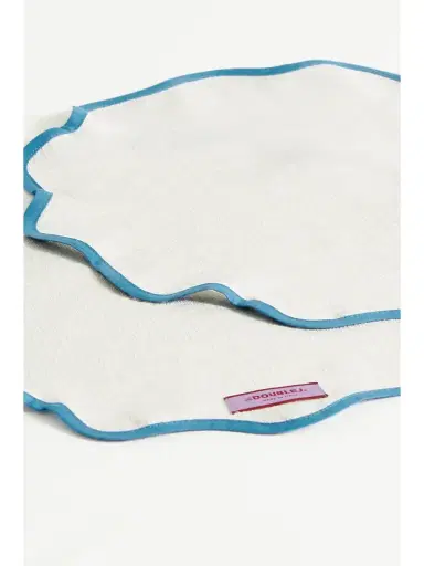 La DoubleJ Set Of Two Scalloped Cotton-blend Placemats | Thumbnail 3 La DoubleJ Set Of Two Scalloped Cotton-blend Placemats | Thumbnail 3