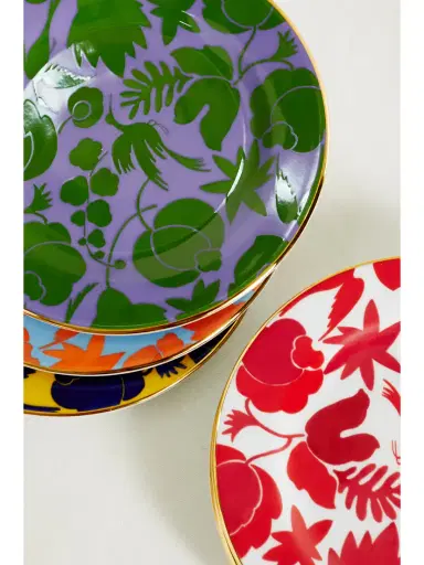 La DoubleJ Set Of Six Gold-plated Porcelain Dessert Plates | Thumbnail 4 La DoubleJ Set Of Six Gold-plated Porcelain Dessert Plates | Thumbnail 4