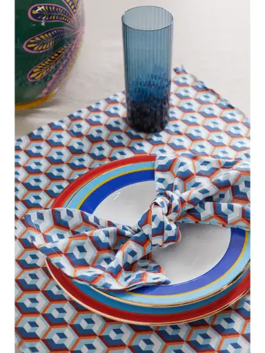 La DoubleJ Set Of Six Printed Linen Napkins | Thumbnail 2 La DoubleJ Set Of Six Printed Linen Napkins | Thumbnail 2
