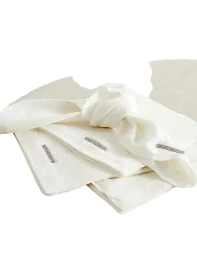 Brunello Cucinelli Set Of Four Bead-embellished Linen Napkins | Thumbnail 1 Brunello Cucinelli Set Of Four Bead-embellished Linen Napkins | Thumbnail 1