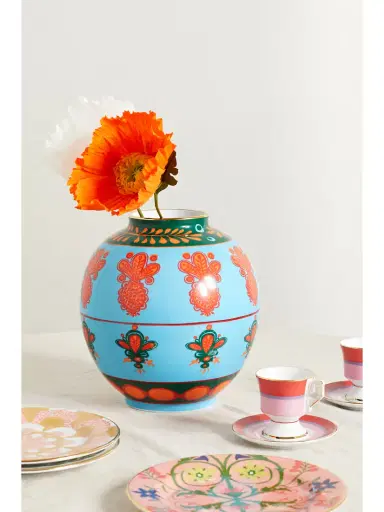 La DoubleJ Bubble Gold-plated Painted Porcelain Vase | Thumbnail 2 La DoubleJ Bubble Gold-plated Painted Porcelain Vase | Thumbnail 2