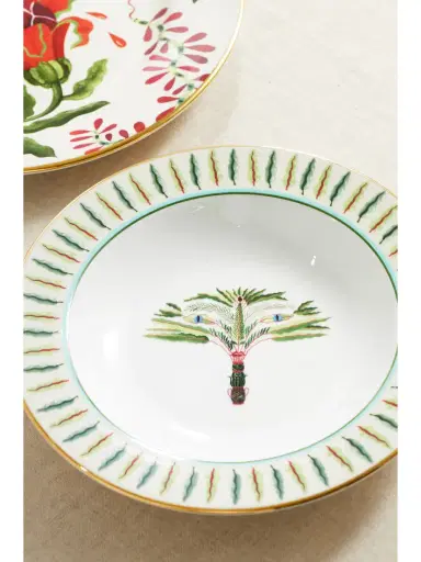 La DoubleJ Libellula Gold-plated Porcelain Soup And Dinner Plate Set | Thumbnail 4 La DoubleJ Libellula Gold-plated Porcelain Soup And Dinner Plate Set | Thumbnail 4