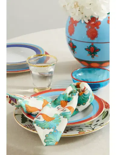 La DoubleJ Set Of Six Printed Linen Napkins | Thumbnail 2 La DoubleJ Set Of Six Printed Linen Napkins | Thumbnail 2