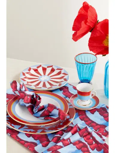 La DoubleJ Set Of Six Printed Linen Napkins | Thumbnail 2 La DoubleJ Set Of Six Printed Linen Napkins | Thumbnail 2