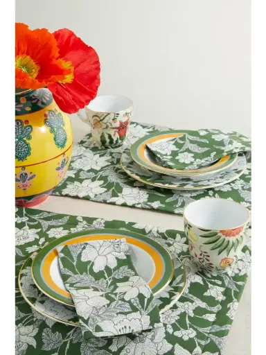 La DoubleJ Set Of Two Floral-print Linen Placemats | Thumbnail 2 La DoubleJ Set Of Two Floral-print Linen Placemats | Thumbnail 2