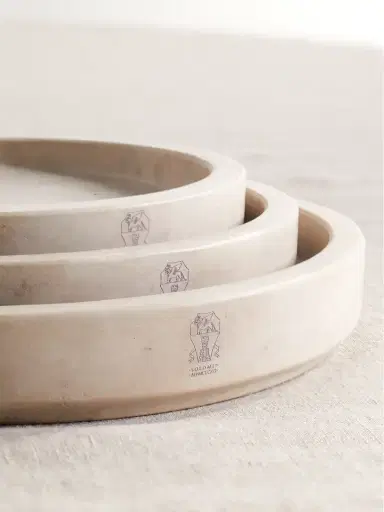 Brunello Cucinelli Set Of Three Stone Plates | Thumbnail 3 Brunello Cucinelli Set Of Three Stone Plates | Thumbnail 3
