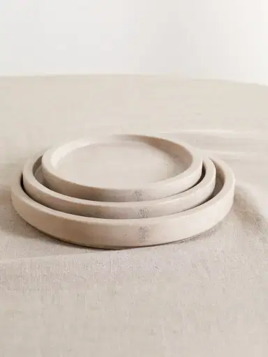 Brunello Cucinelli Set Of Three Stone Plates | Thumbnail 1 Brunello Cucinelli Set Of Three Stone Plates | Thumbnail 1