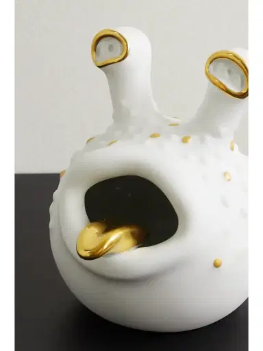 L'Objet + Haas Brothers Grand Gold-plated Porcelain Ashtray | Thumbnail 3 L'Objet + Haas Brothers Grand Gold-plated Porcelain Ashtray | Thumbnail 3