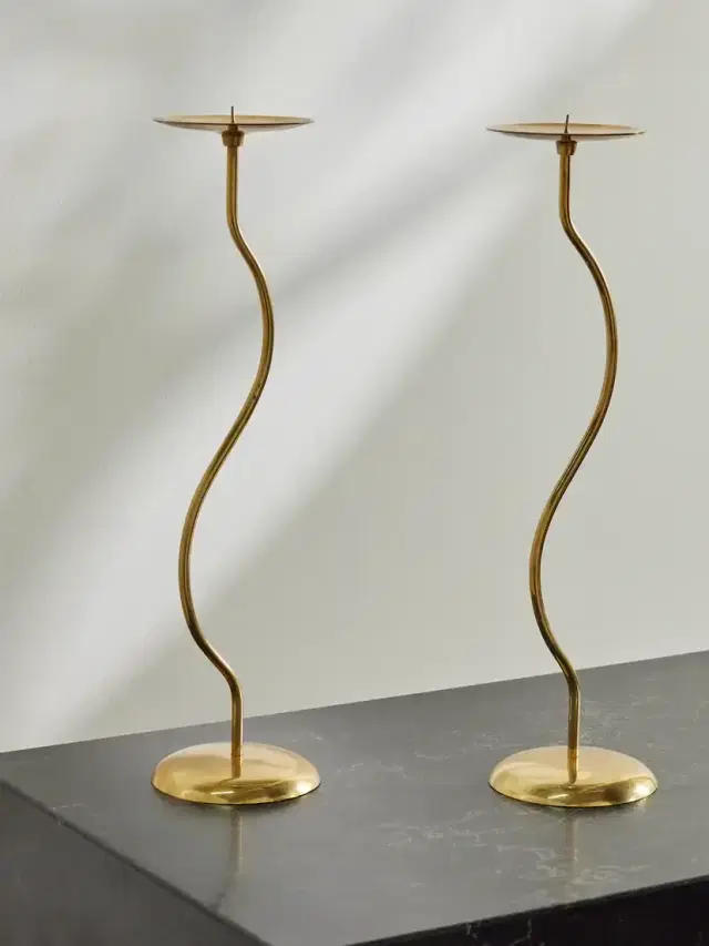 Dancing Duo Set Of Two Brass Candlesticks Dancing Duo Set Of Two Brass Candlesticks