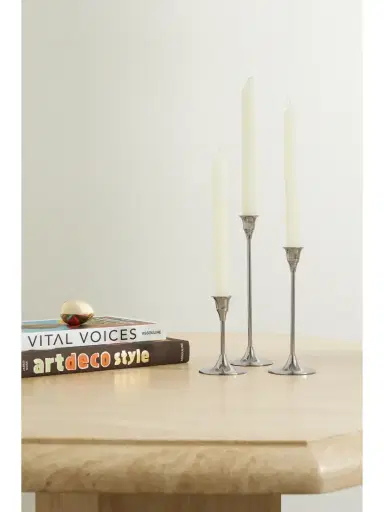 Fourth Street Set Of Seven Nickel Candlesticks | Thumbnail 4 Fourth Street Set Of Seven Nickel Candlesticks | Thumbnail 4