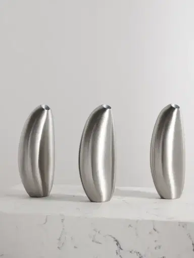 Fourth Street Puddle Set Of Three Silver-tone Candlesticks | Thumbnail 1 Fourth Street Puddle Set Of Three Silver-tone Candlesticks | Thumbnail 1
