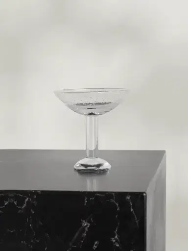 LOUISE ROE Bubble Glass Champagne Coupe | Thumbnail 1 LOUISE ROE Bubble Glass Champagne Coupe | Thumbnail 1
