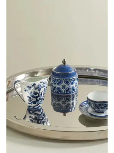Dolce & Gabbana Printed Porcelain Sugar Bowl | Thumbnail 2 Dolce & Gabbana Printed Porcelain Sugar Bowl | Thumbnail 2