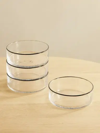 LOUISE ROE + Sophia Roe S.r. Collection Set Of Four Glass Trays | Thumbnail 1 LOUISE ROE + Sophia Roe S.r. Collection Set Of Four Glass Trays | Thumbnail 1