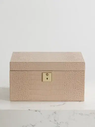 Smythson Mara Croc-effect Leather Jewelry Box | Thumbnail 4 Smythson Mara Croc-effect Leather Jewelry Box | Thumbnail 4