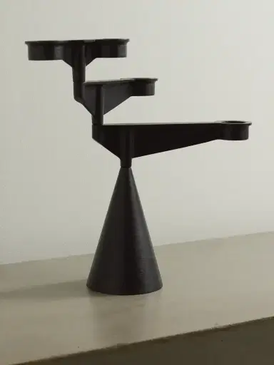 Tom Dixon Spin Mini Cast Iron Candelabra | Thumbnail 1 Tom Dixon Spin Mini Cast Iron Candelabra | Thumbnail 1