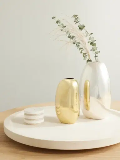 Dinosaur Designs Pebble Small Brass Vase | Thumbnail 2 Dinosaur Designs Pebble Small Brass Vase | Thumbnail 2