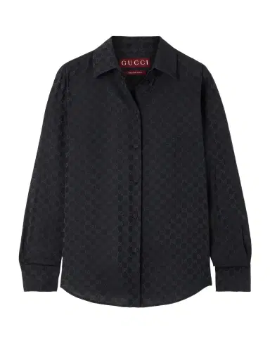 Gucci Silk-jacquard Shirt | Thumbnail 1 Gucci Silk-jacquard Shirt | Thumbnail 1
