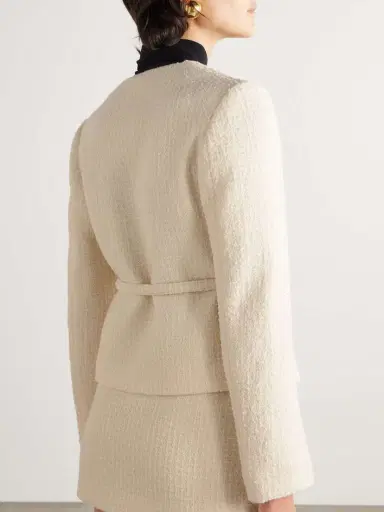 Gucci Belted Wool-blend Bouclé-tweed Jacket | Thumbnail 3 Gucci Belted Wool-blend Bouclé-tweed Jacket | Thumbnail 3