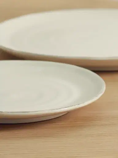 Brunello Cucinelli Set Of Two Glazed Ceramic Plates | Thumbnail 3 Brunello Cucinelli Set Of Two Glazed Ceramic Plates | Thumbnail 3