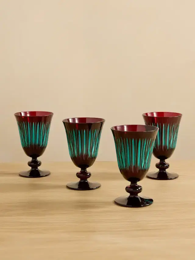 Prism Set Of Four Wine Glasses Prism Set Of Four Wine Glasses