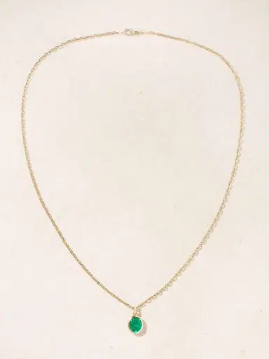 Anita Ko 18-karat-gold, Emerald And Diamond Necklace | Thumbnail 4 Anita Ko 18-karat-gold, Emerald And Diamond Necklace | Thumbnail 4